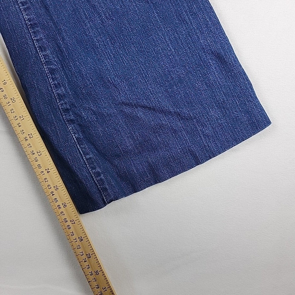 Free People Jayde Sunburst Blue Flare Jeans Women's Size 31 Hemmed READ - Picture 14 of 16